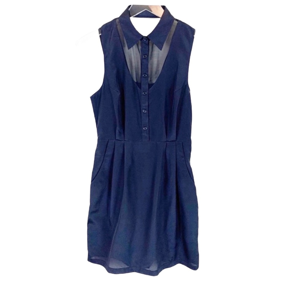 Nom de Plume by Yaya Black Back Cutout Mini Dress